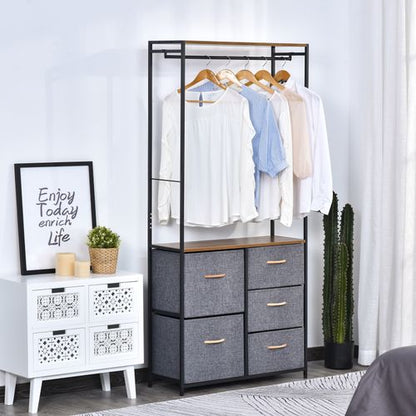 Freestanding Clothes Hanger Storage Unit
