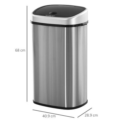 58L Stainless Steel Sensor Bin