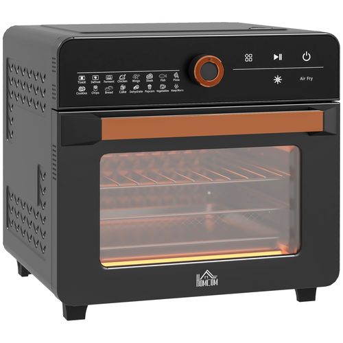 Air Fryer Oven 20L Countertop Mini Oven with 17 Pre-sets 1400W in Black