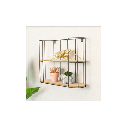 2 Tier Bar Wall Shelf