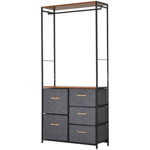 Freestanding Clothes Hanger Storage Unit