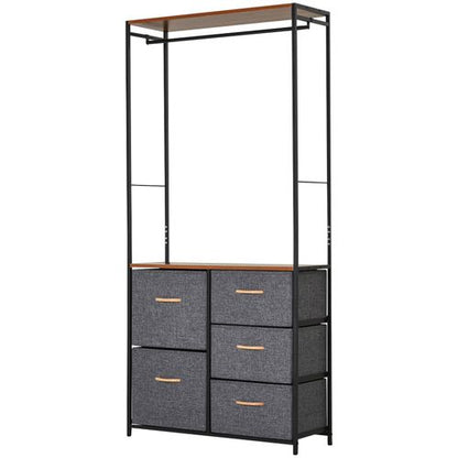 Freestanding Clothes Hanger Storage Unit