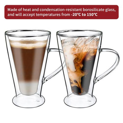Double Wall Latte Glasses Casa 400ml - Set of 2