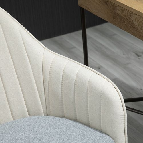 Swivel Desk Chair in Beige