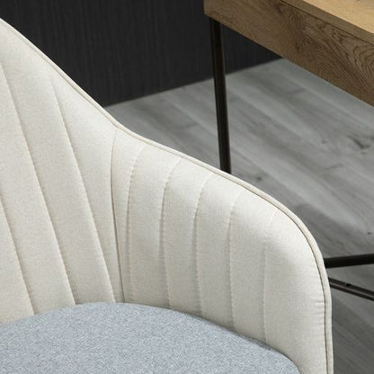 Swivel Desk Chair in Beige