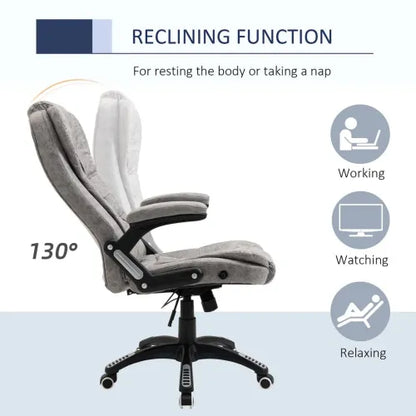 High Back Home Office Chair in Grey