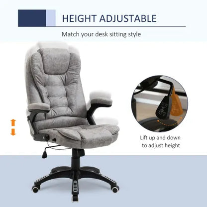 High Back Home Office Chair in Grey
