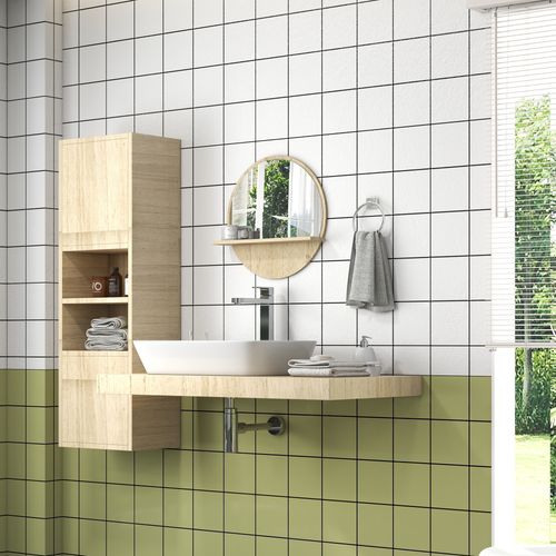Wall Mounted Bathroom Mirror Framed Makeup Mirror