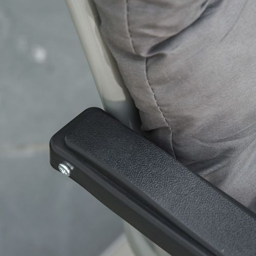 Reclining Zero Gravity Chairs in Dark Grey - Set of 2