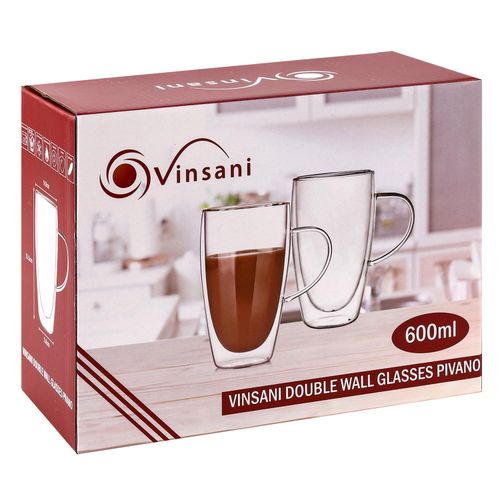 Double Wall Glasses Pivano - Set of 2
