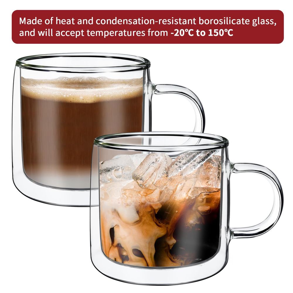 VINSANI DOUBLE WALL GLASSES COPA 2 Pack