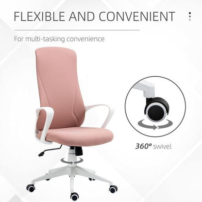 Vinsetto Adjustable Pink Office Chair