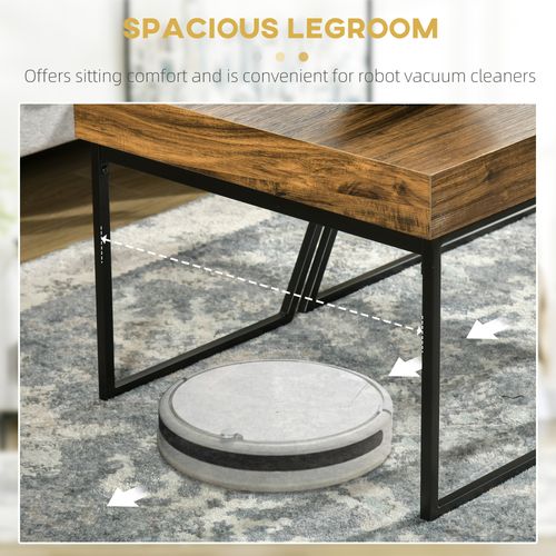 Coffee Table with Steel Frame - Set of 2