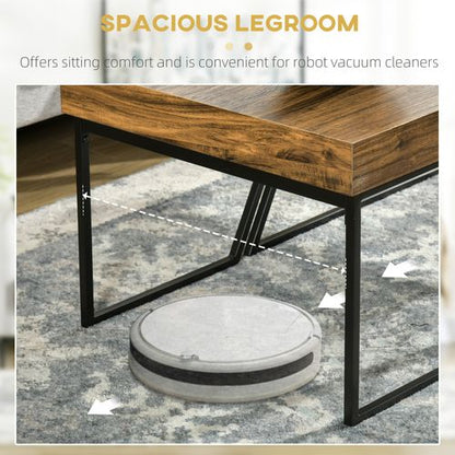Coffee Table with Steel Frame - Set of 2