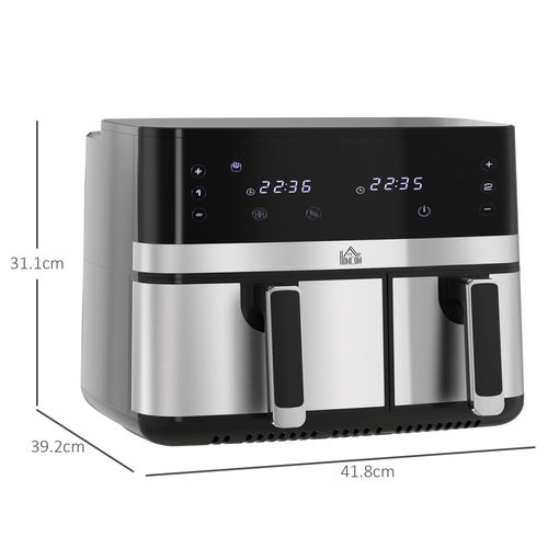 Dual Zone Air Fryer 8.5L Double Air Fryer with SYNC Finish 2700W