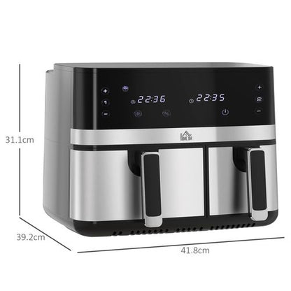 Dual Zone Air Fryer 8.5L Double Air Fryer with SYNC Finish 2700W