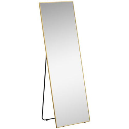 Full Length Mirror Dressing Mirror Wall-Mounted Entryway Gold Frame