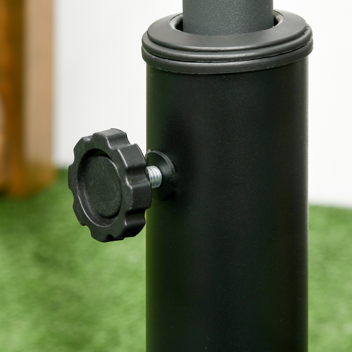 Square Resin Garden Parasol Base for Poles of 32mm, 38mm, 48mm - 19kg