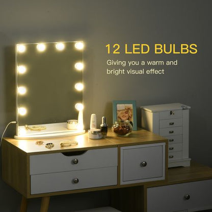 Hollywood Makeup Mirror with Led Light Dimmer