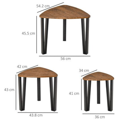 Stackable Coffee Table Set - 3 PCs