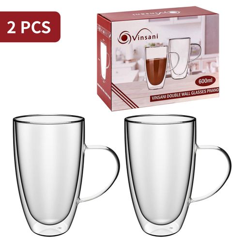 Double Wall Glasses Pivano - Set of 2