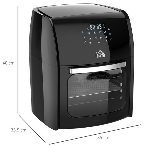 Air Fryer Oven 8 Preset Modes, 12L, Black