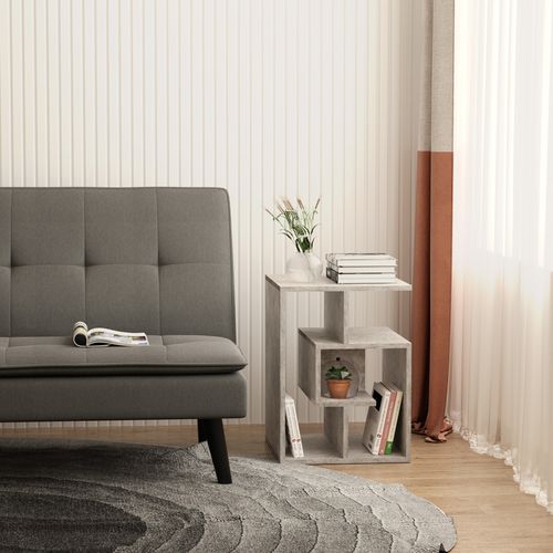 3-Tier Side End Coffee Table in Grey