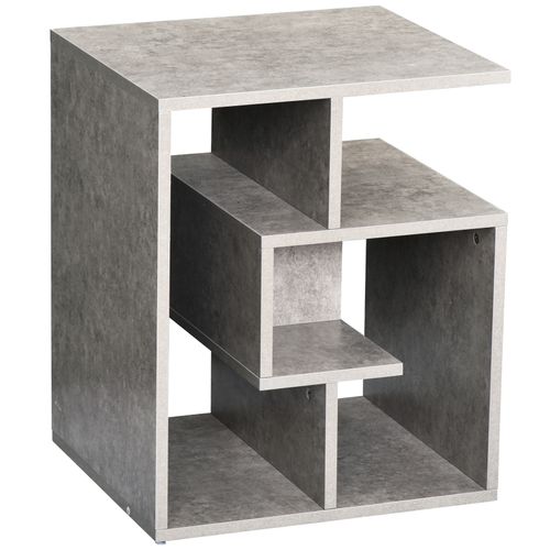 3-Tier Side End Coffee Table in Grey