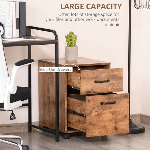 Roll File Cabinet with Drawers