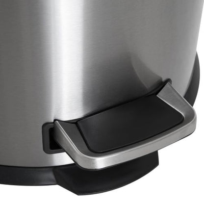 30L Pedal Bin - Black & Silver
