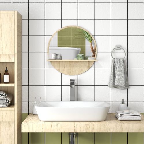 Wall Mounted Bathroom Mirror Framed Makeup Mirror