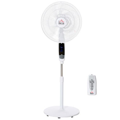 54 Inch Pedestal Fan Height Adjustable 7.5h 85 Oscillation LED Panel