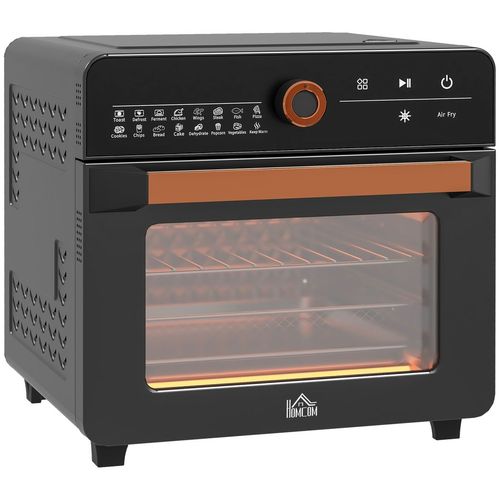 Air Fryer Oven 20L Countertop Mini Oven with 17 Pre-sets 1400W in Black