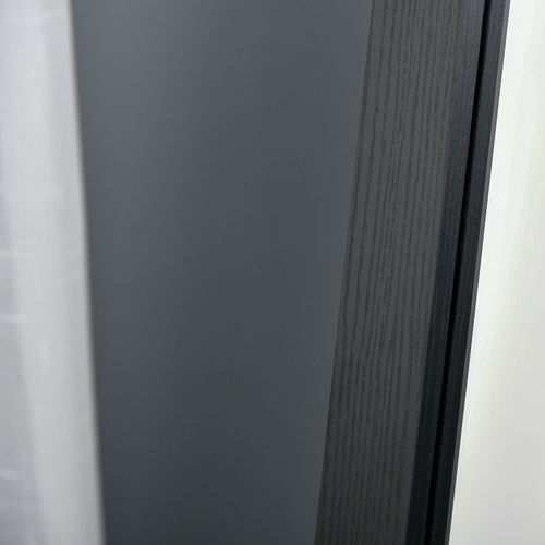 Full Length Mirror, Floor Standing or Wall-Mounted Long Mirror in Black