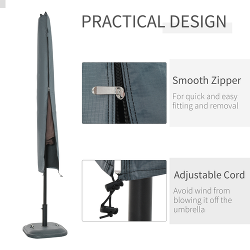 Umbrella Parasol Waterproof Cover in Grey