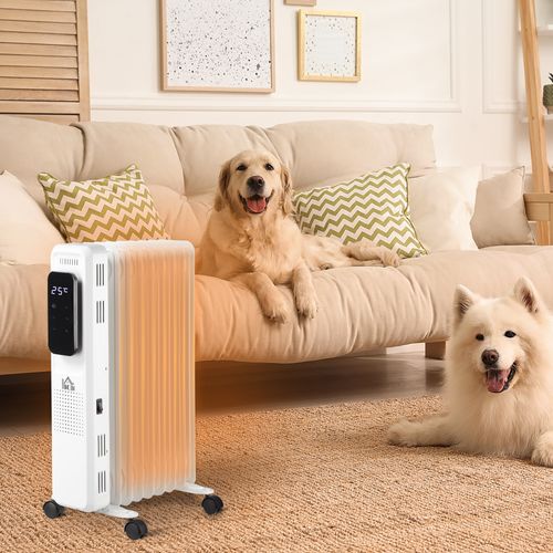 2180W Oil Filled Radiator, 9 Fin, Timer, 3 Set, Safety Cut-Off Remote