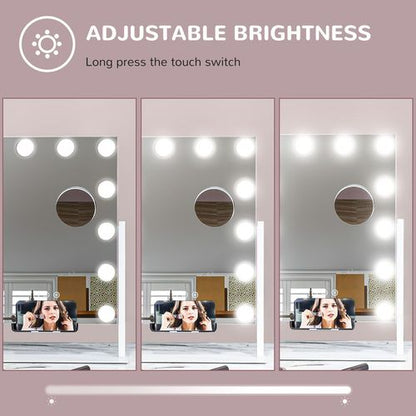 Hollywood Lighted Makeup Mirror with Magnifier