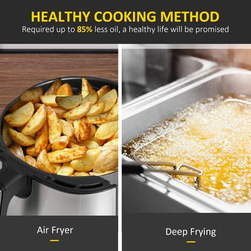 Air Fryer 4.5L Capacity 1500W power with digital display