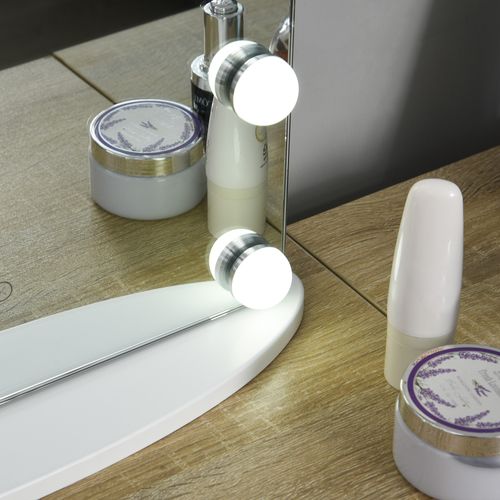 Hollywood Makeup Mirror with Led Light Dimmer