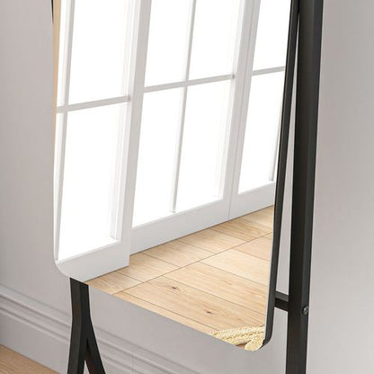 Freestanding Full Length Mirror Adjustable Full Body Mirror with Shelf