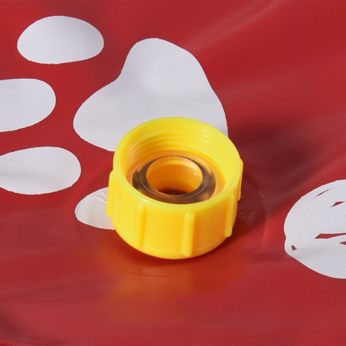 Splash Pad Sprinkler for Pets Dog Bath Pool Non-Slip Outdoor Red - 170cm
