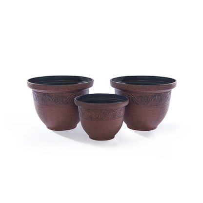 Brown Planters - 3 Pack