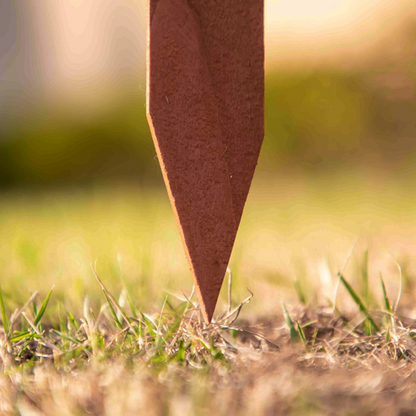 Wooden Plant Border Fence Garden Fixed Picket Brown - Pack of 12