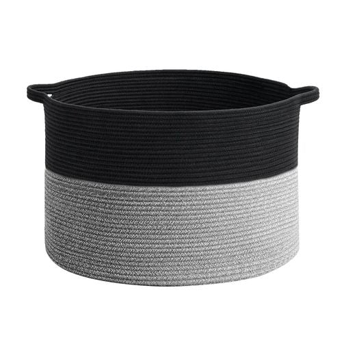 Laundry Basket in Black & Grey