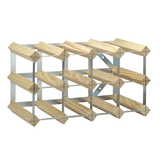 Metal & Wooden Wine Rack