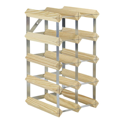 Metal & Wooden Wine Rack
