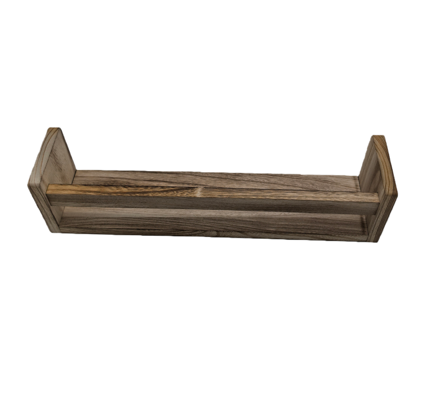 Nursery Floating Book Shelves Dark Wood - Set of 2