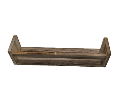 Nursery Floating Book Shelves Dark Wood - Set of 2