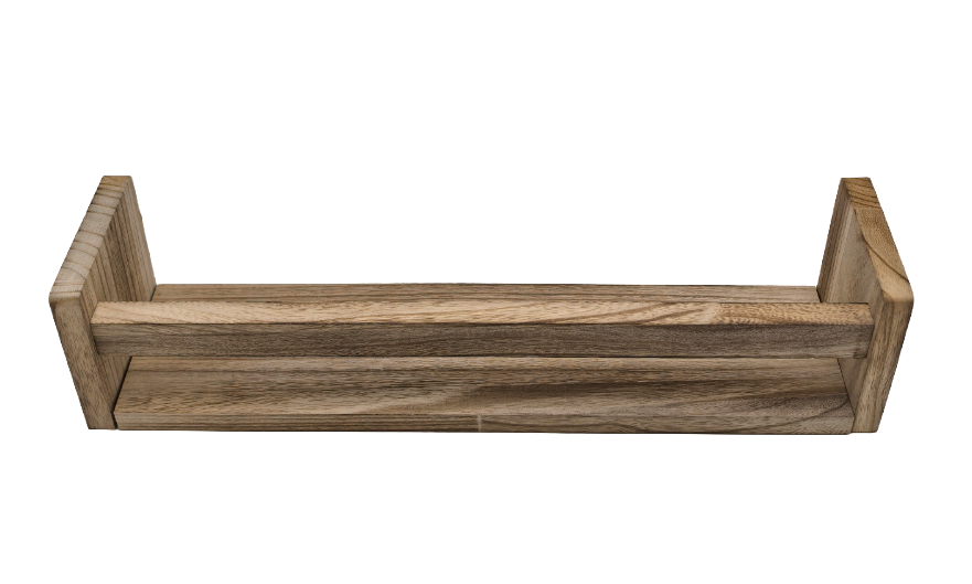 Nursery Floating Book Shelves Light Wood - Set of 2