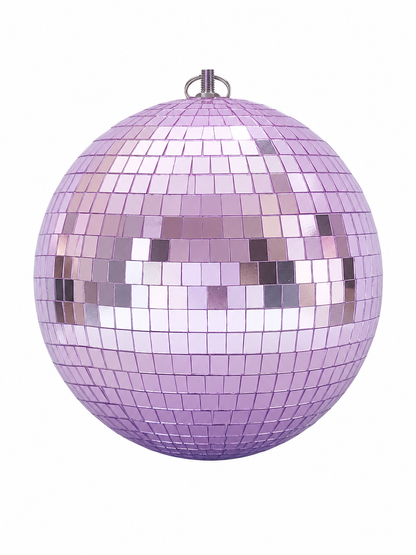 Mirror Disco Ball 20cm - Lilac